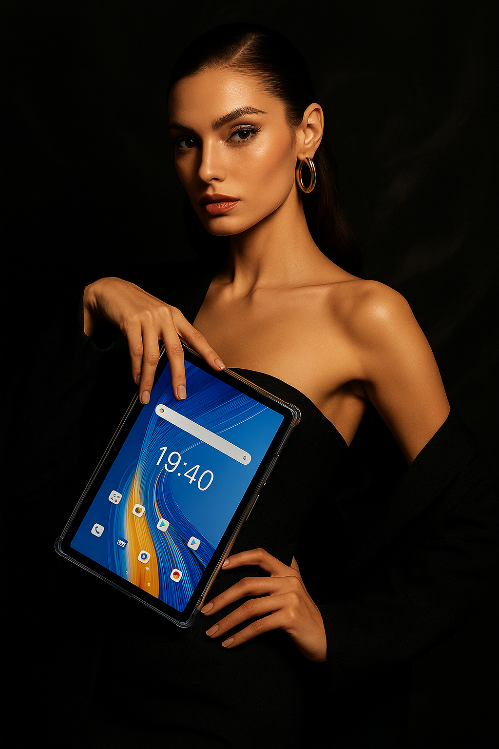 20250707_1646_Glamorous Tech Pose_remix_01jzj0xqxbfgkry4g8kfh73nkd