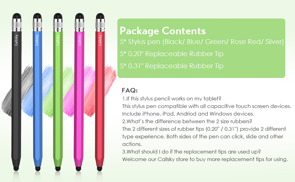 Callsky Stylus Pens for Touchscreen 5 Pcs