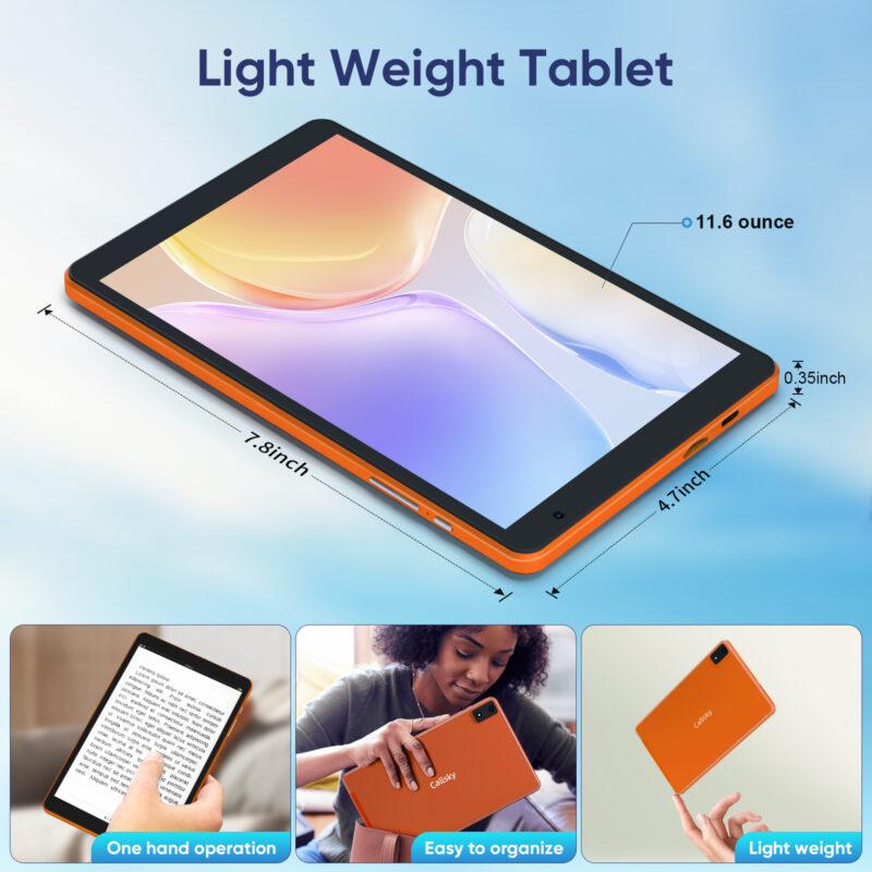 Callsky 8 Inch Tablet (Orange/Pink) - Image 7