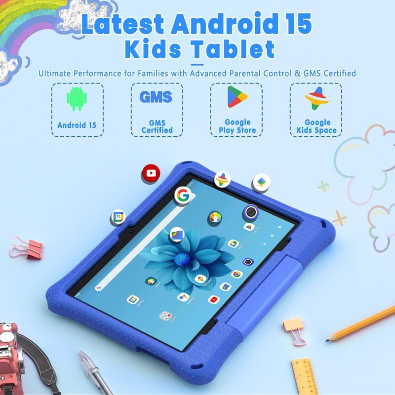 Callsky 10.1 inch Kid‘s tablets Blue - Image 2