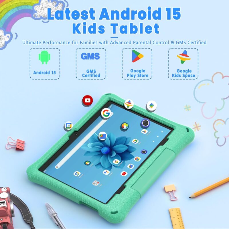 Callsky 10.1 inch Kid‘s tablets Green - Image 2