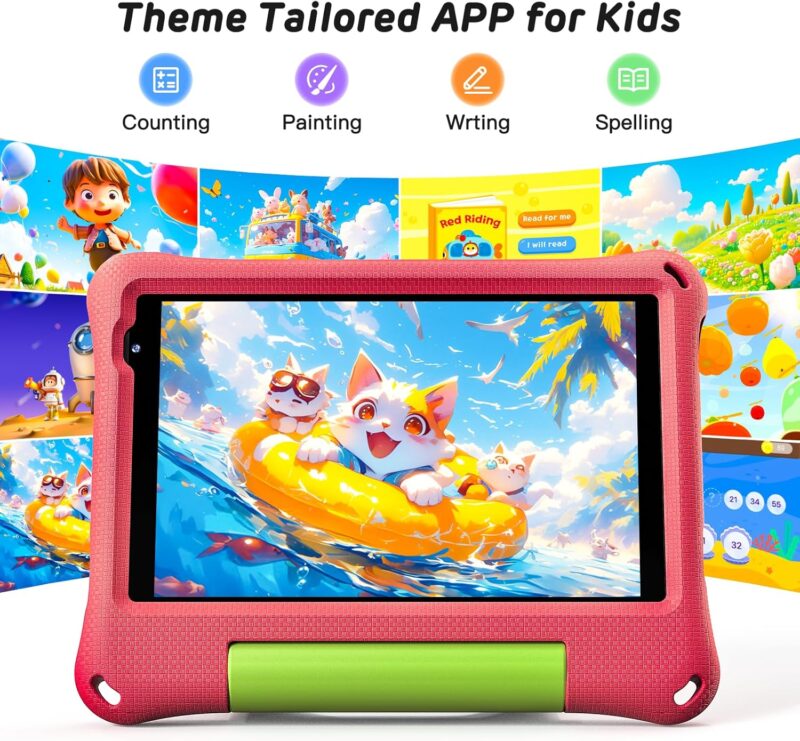 Callsky 8 inch Kid‘s tablets Pink - Image 2