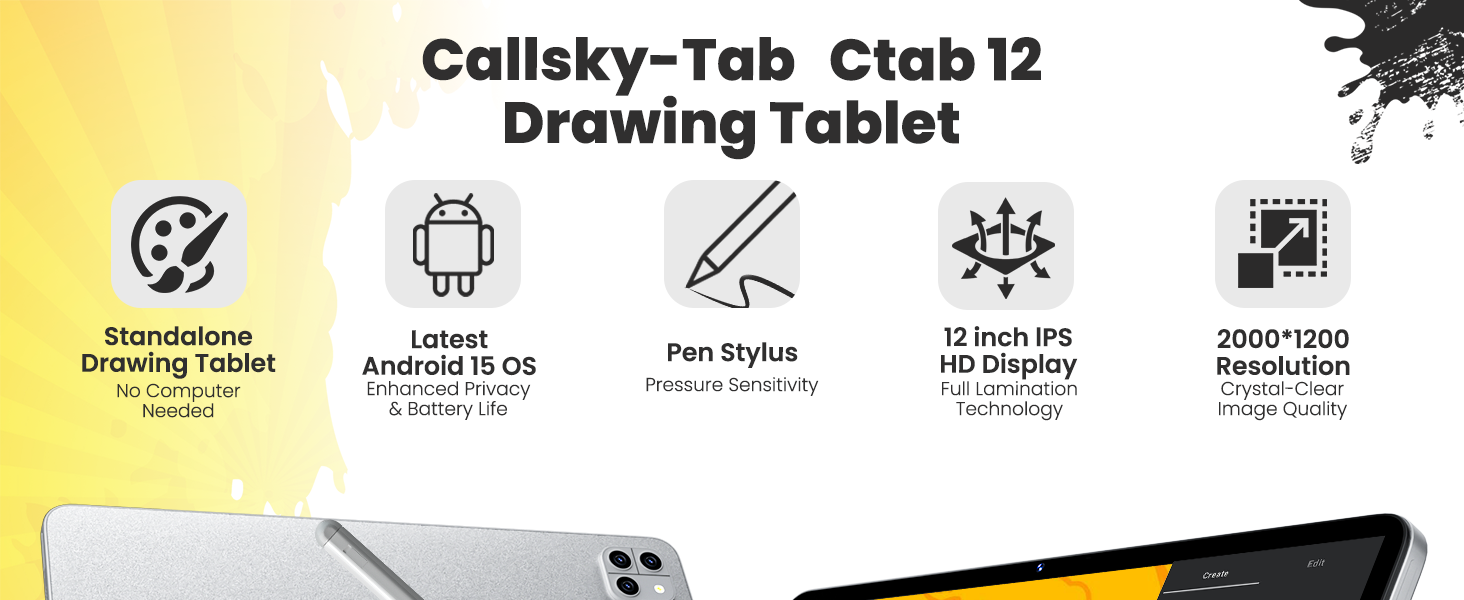 Callsky 11.97 Inch Tablet - Ctab 12 Pro Blue