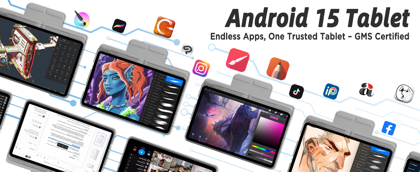 Callsky 11.97 Inch Tablet - Ctab 12 Pro Blue