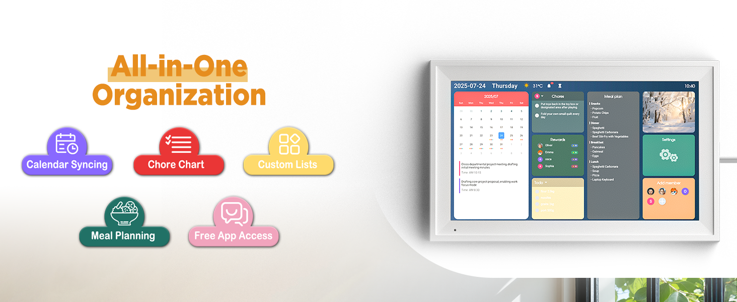 Callsky 15.6-Inch Smart Digital Calendar